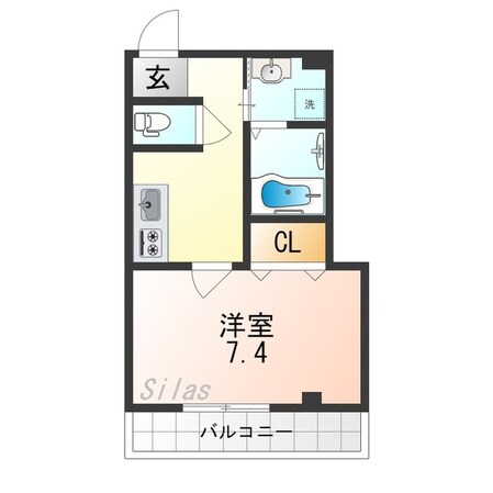 放出駅 徒歩3分 2階の物件間取画像